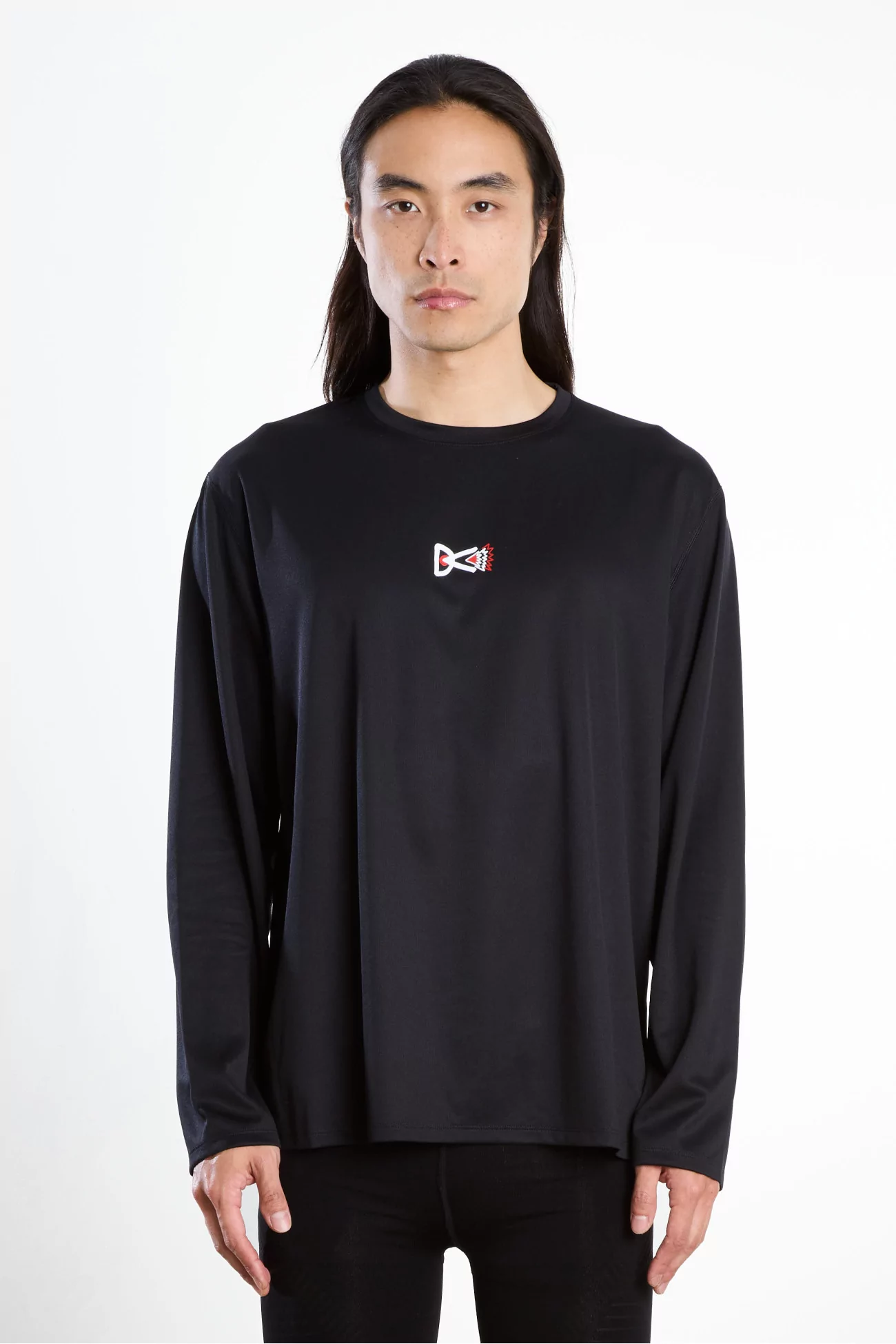 Long Sleeve Boxy Training Tee District Vision – Black | Centre Commercial