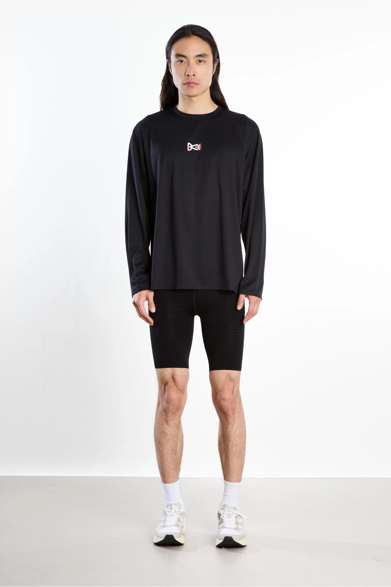 Long Sleeve Boxy Training Tee District Vision – Black | Centre Commercial