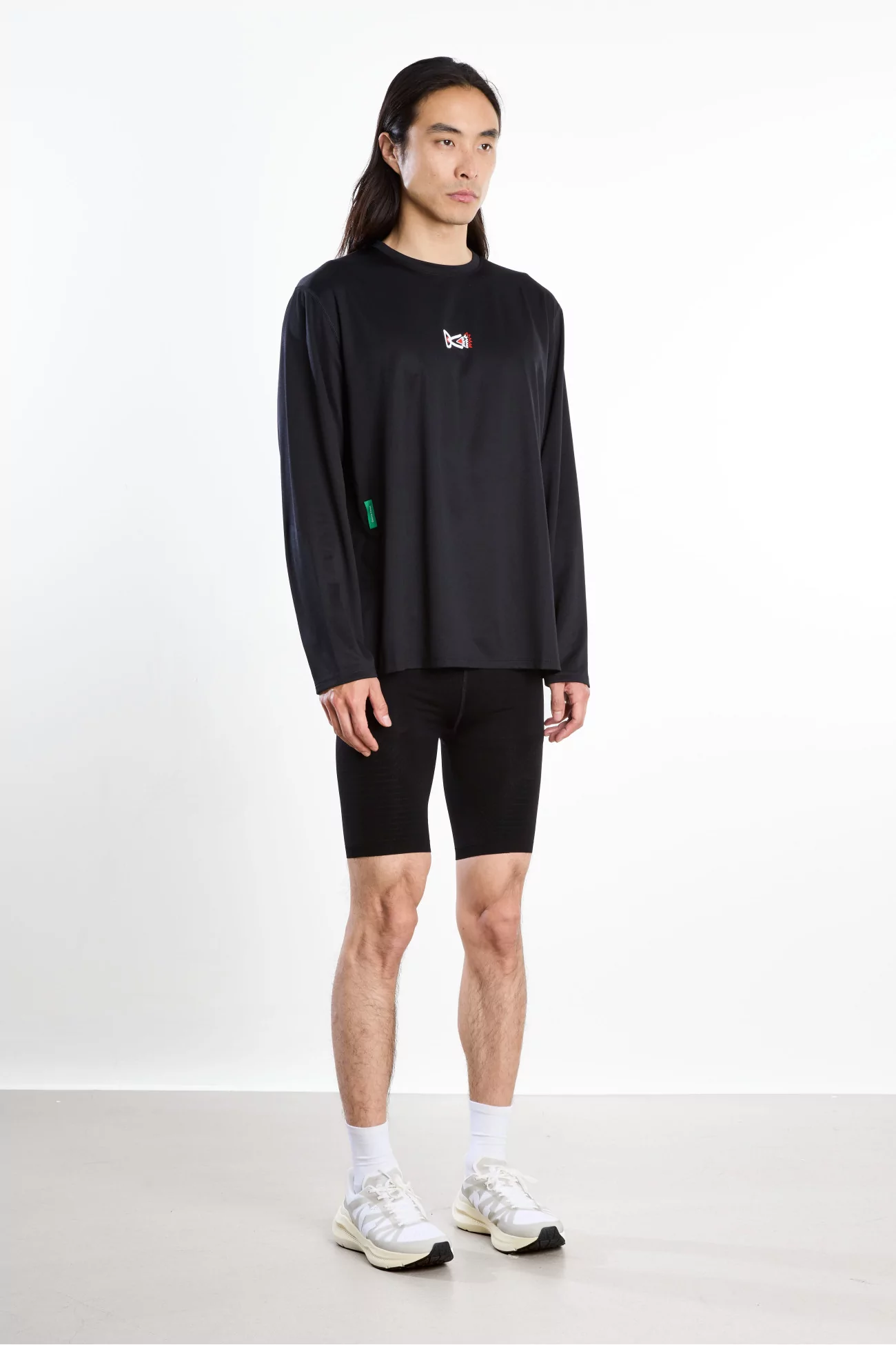 Long Sleeve Boxy Training Tee District Vision – Black | Centre Commercial