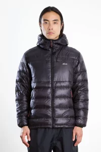 Nanga Minimarhythm Down Zip Hoodie – Black | Centre Commercial