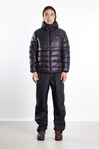 Nanga Minimarhythm Down Zip Hoodie – Black | Centre Commercial