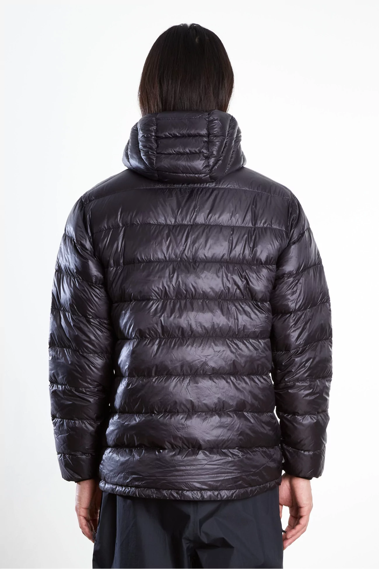 Nanga Minimarhythm Down Zip Hoodie – Black | Centre Commercial