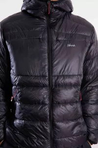Nanga Minimarhythm Down Zip Hoodie – Black | Centre Commercial