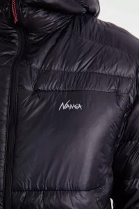 Nanga Minimarhythm Down Zip Hoodie – Black | Centre Commercial
