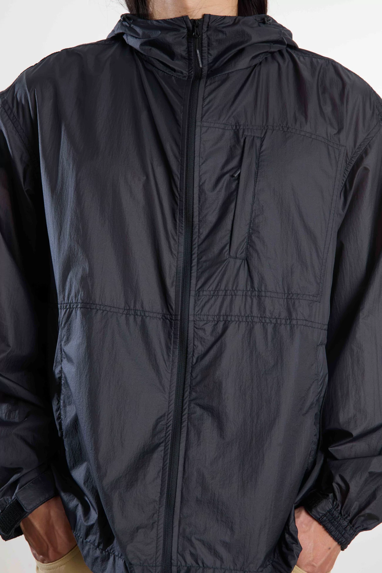 Nanga Sheer Nylon Water-Repellent Jacket – Black | Centre Commercial