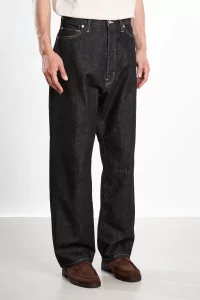 Studio Nicholson Marylebone Japanese Denim Pant – Black | Centre Commercial