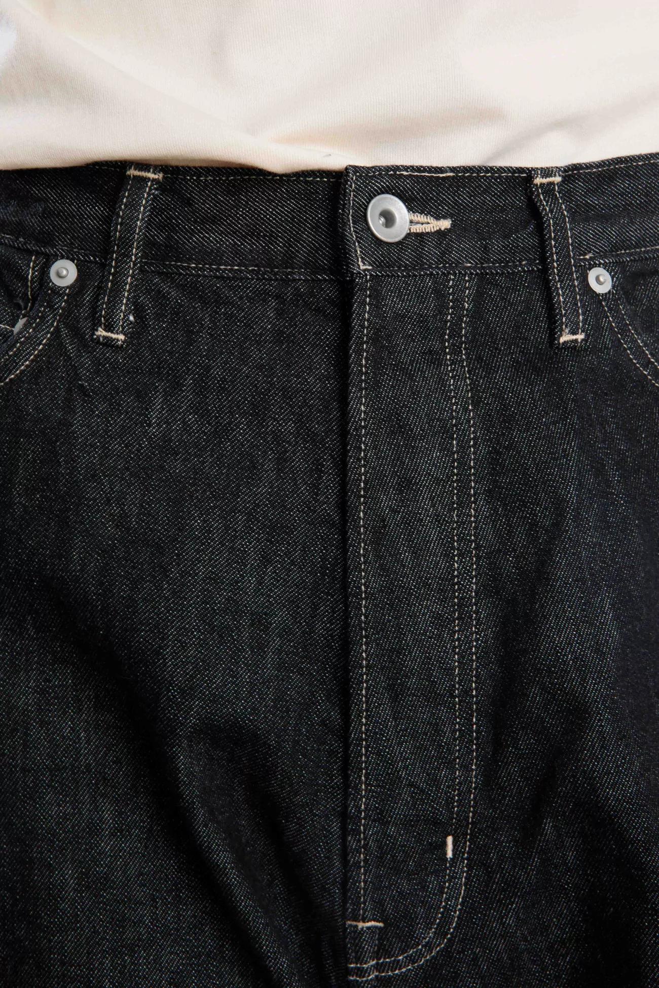 Studio Nicholson Marylebone Japanese Denim Pant – Black | Centre Commercial