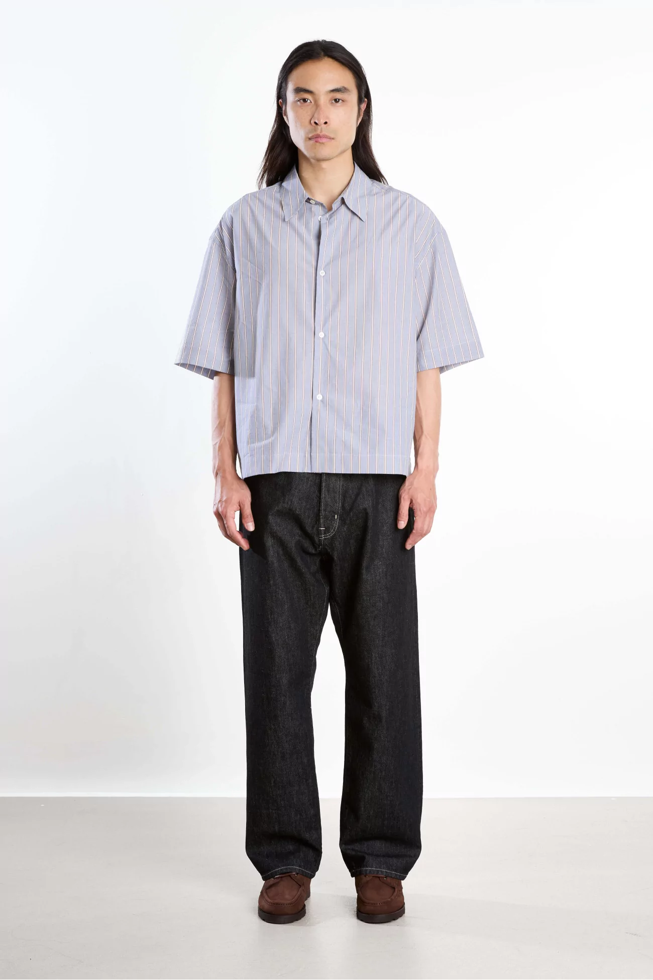 Studio Nicholson Marylebone Japanese Denim Pant – Black | Centre Commercial