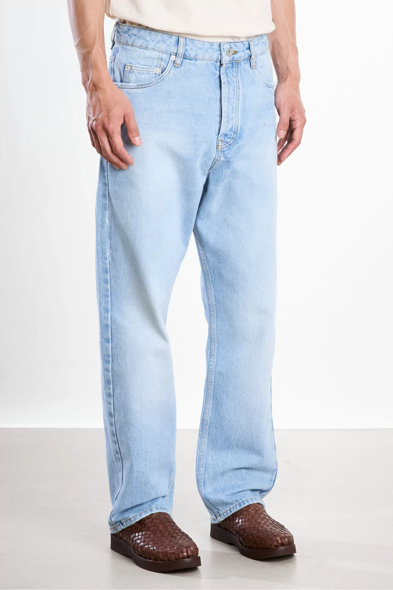 Studio Nicholson Riso 14oz Denim Pant – Bleached Wash | Centre Commercial