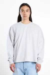 YMC Studio Organic Cotton Unisex Sweatshirt – Light Grey | Centre Commercial