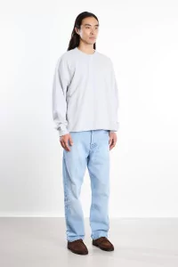 YMC Studio Organic Cotton Unisex Sweatshirt – Light Grey | Centre Commercial