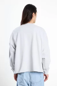 YMC Studio Organic Cotton Unisex Sweatshirt – Light Grey | Centre Commercial