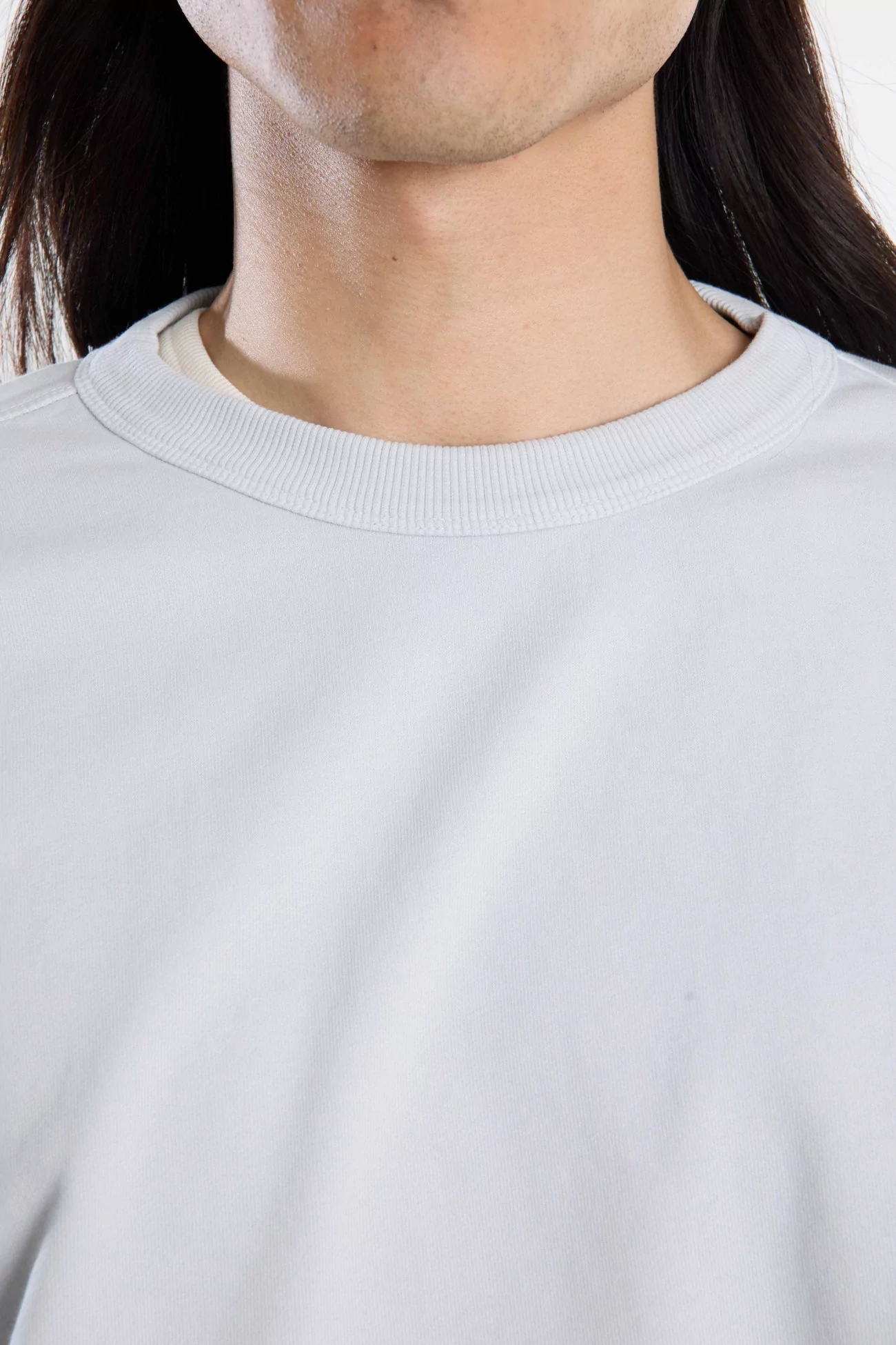 YMC Studio Organic Cotton Unisex Sweatshirt – Light Grey | Centre Commercial
