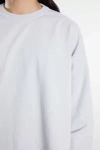 YMC Studio Organic Cotton Unisex Sweatshirt – Light Grey | Centre Commercial