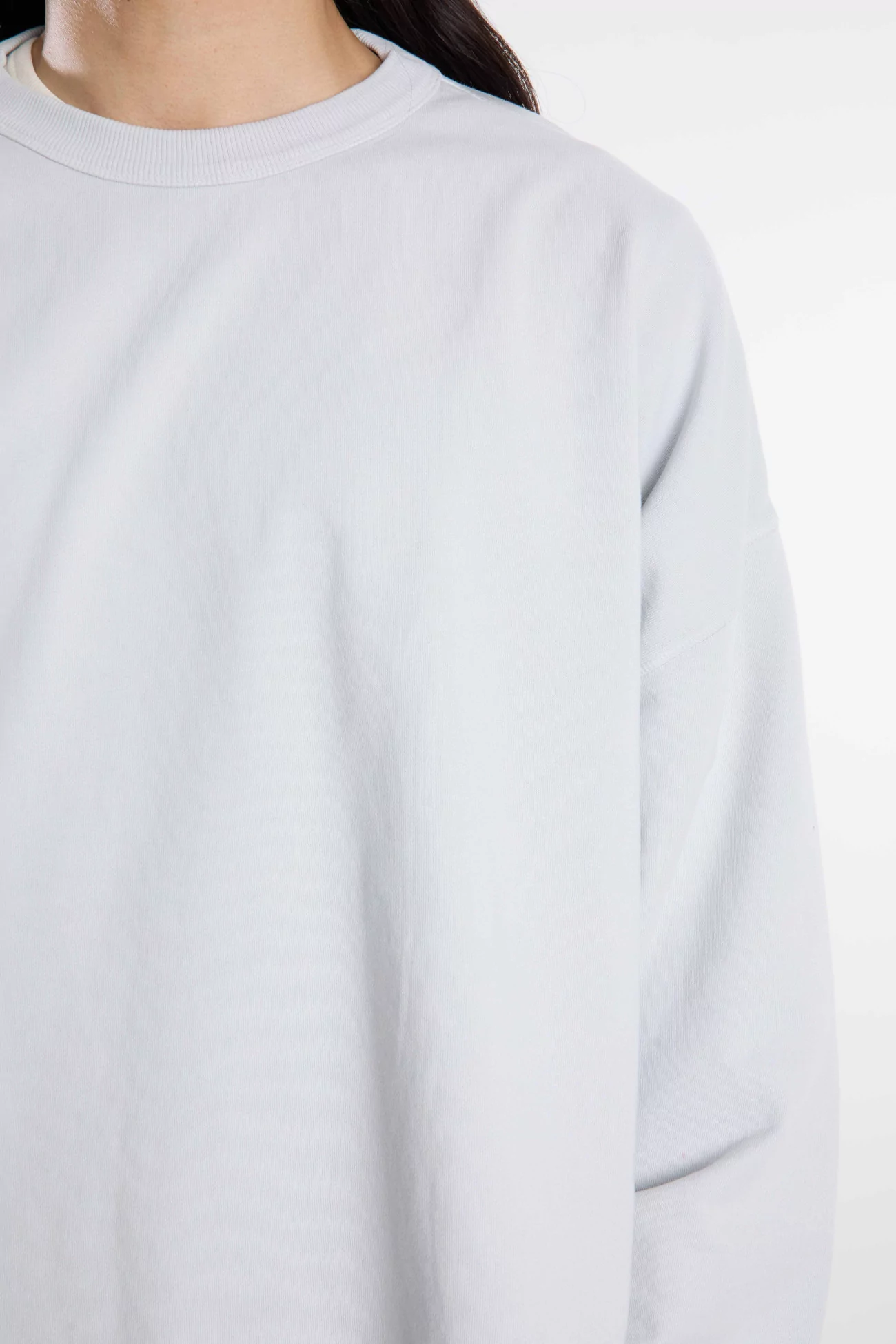 YMC Studio Organic Cotton Unisex Sweatshirt – Light Grey | Centre Commercial