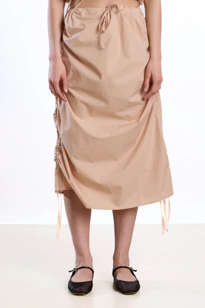 Baserange Pictorial Skirt Organic Cotton – Andradita Sand | Centre Commercial
