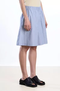 Baserange Claude Short Organic Cotton – Blue Stripe | Centre Commercial