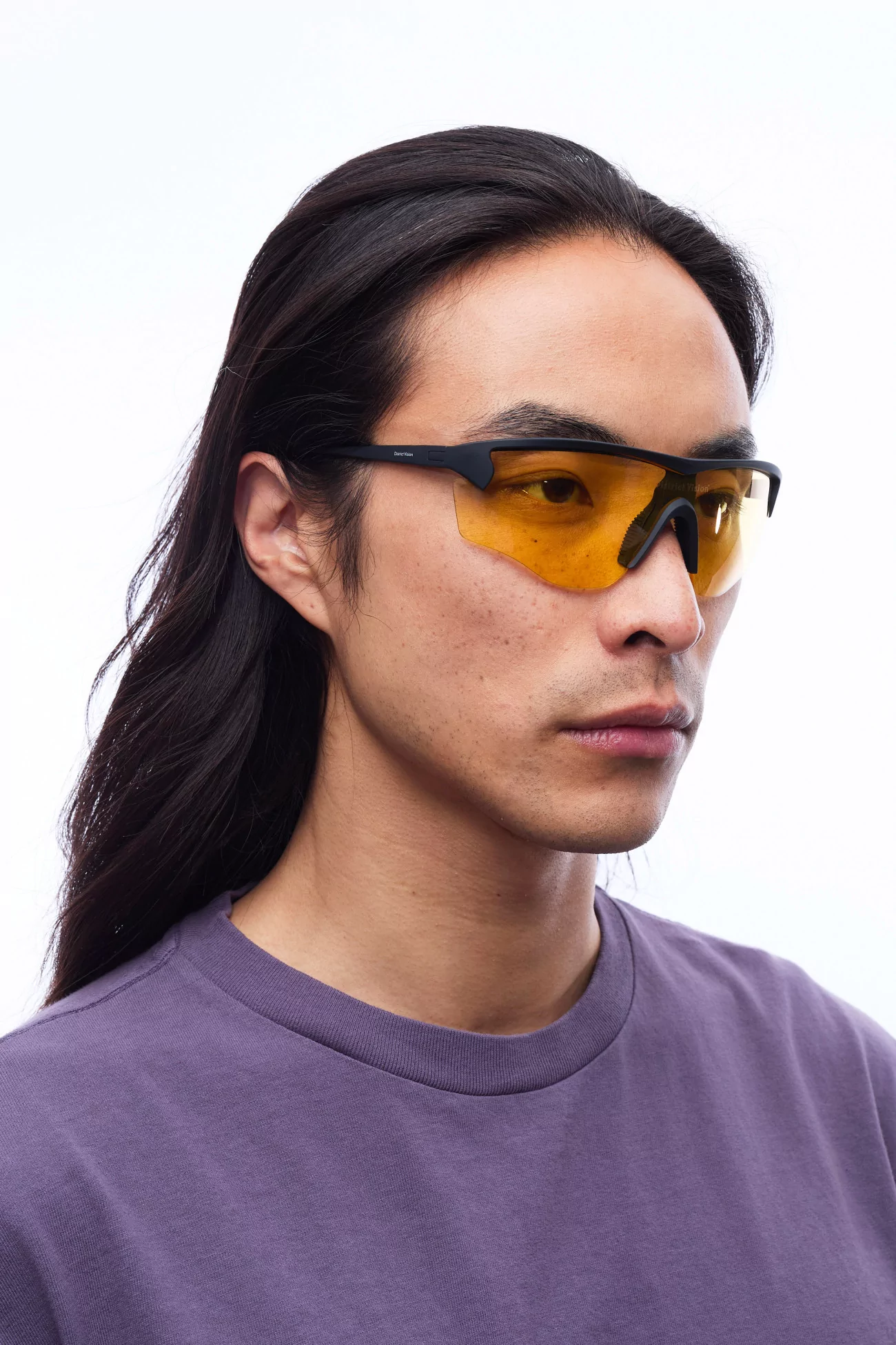 Junya Racer Sunglasses District Vision – Black Yellow | Centre Commercial