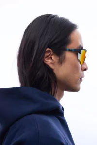 Junya Racer Sunglasses District Vision – Midnight Mosaic | Centre Commercial