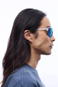 Junya Racer Sunglasses District Vision – Pulsar Blue | Centre Commercial