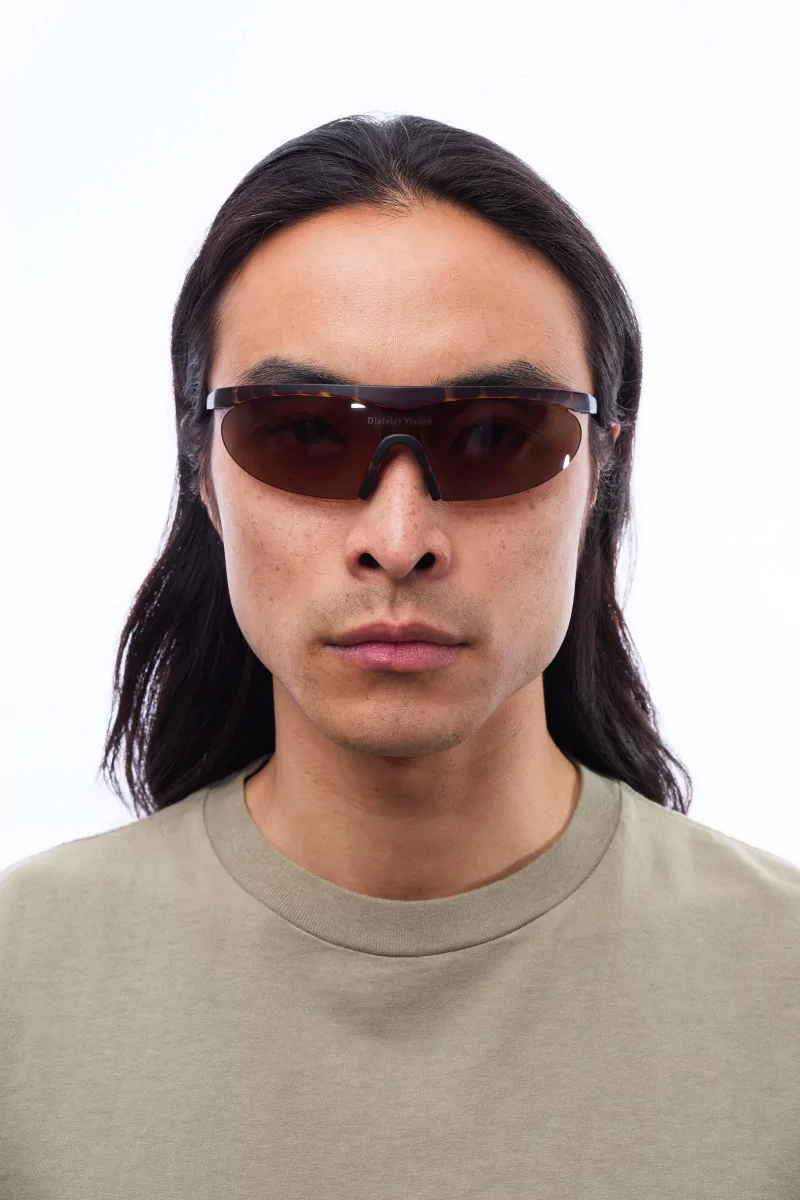 Koharu Eclipse Sunglasses District Vision – Brown Mosaic | Centre Commercial