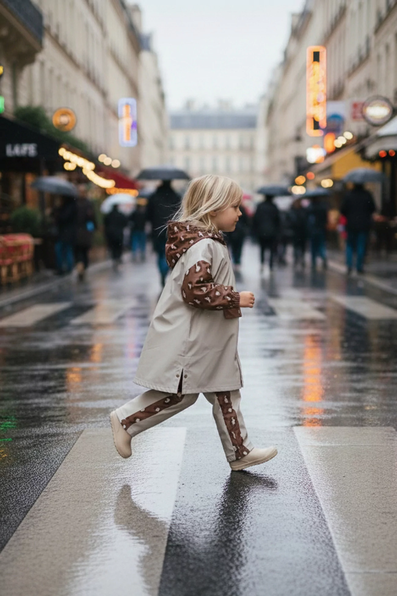 Kids Rain Trousers Poule Party Leopard – Multicolour | Centre Commercial
