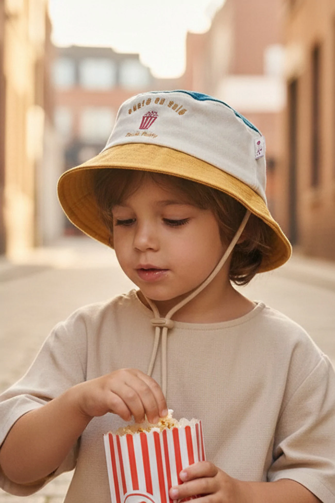 Kids Bucket Hat Poule Party Pop Corn – Multicolour | Centre Commercial