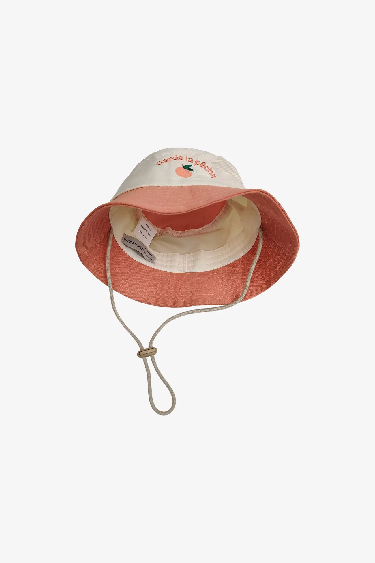 Kids Organic Cotton Bucket Hat Pêche – Poule Party | Centre Commercial