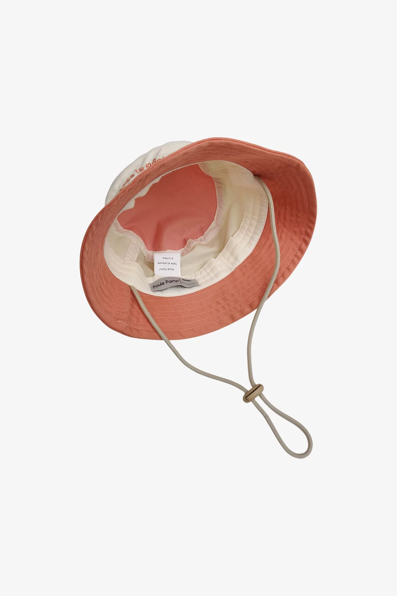 Kids Organic Cotton Bucket Hat Pêche – Poule Party | Centre Commercial
