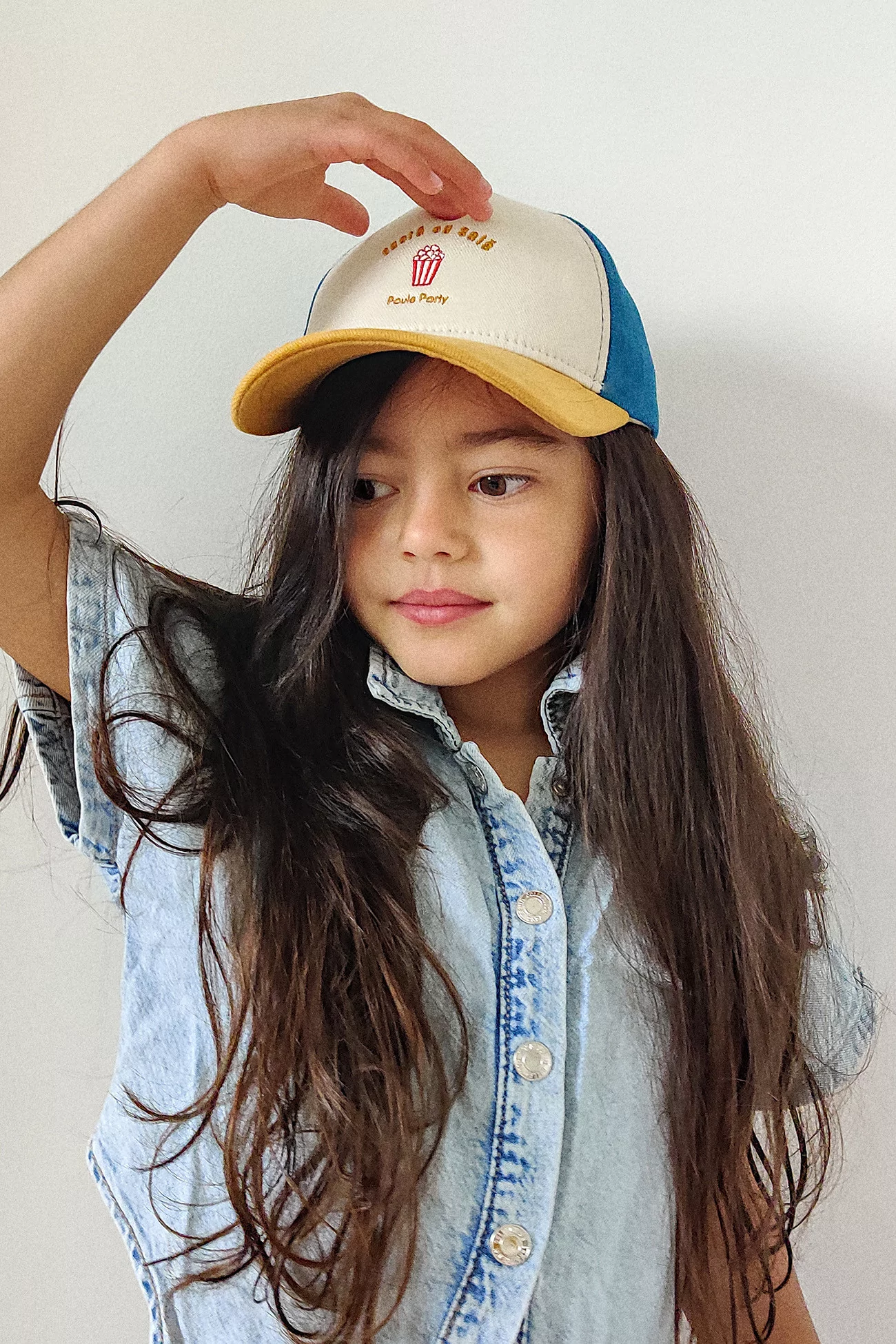 Kids Recycled Cotton Cap Pop Corn – Poule Party | Centre Commercial