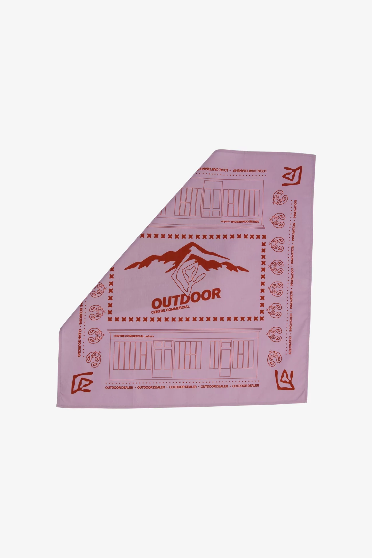 Organic Cotton Bandana Centre Commercial – Rose | Centre Commercial