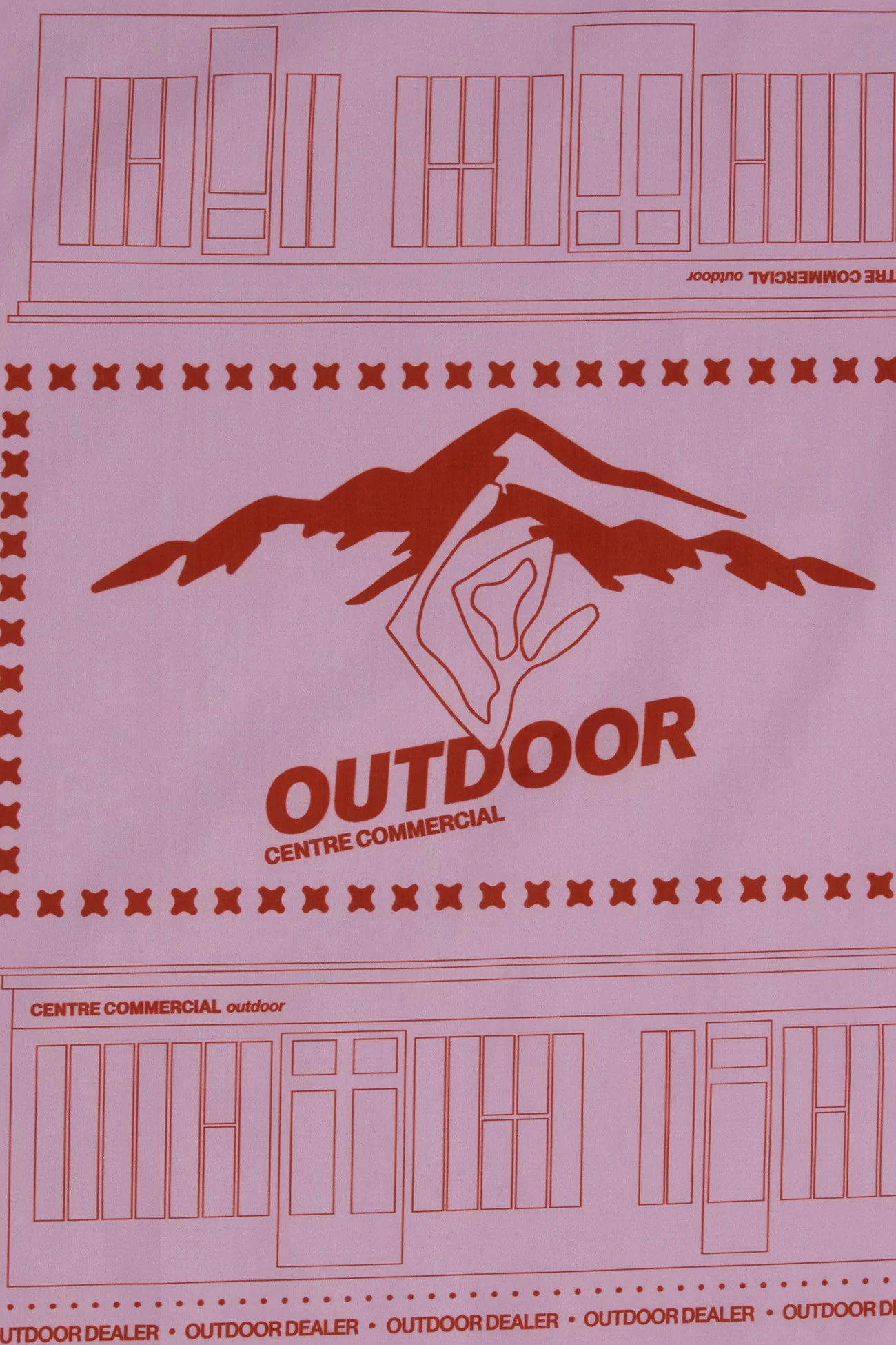 Organic Cotton Bandana Centre Commercial – Rose | Centre Commercial