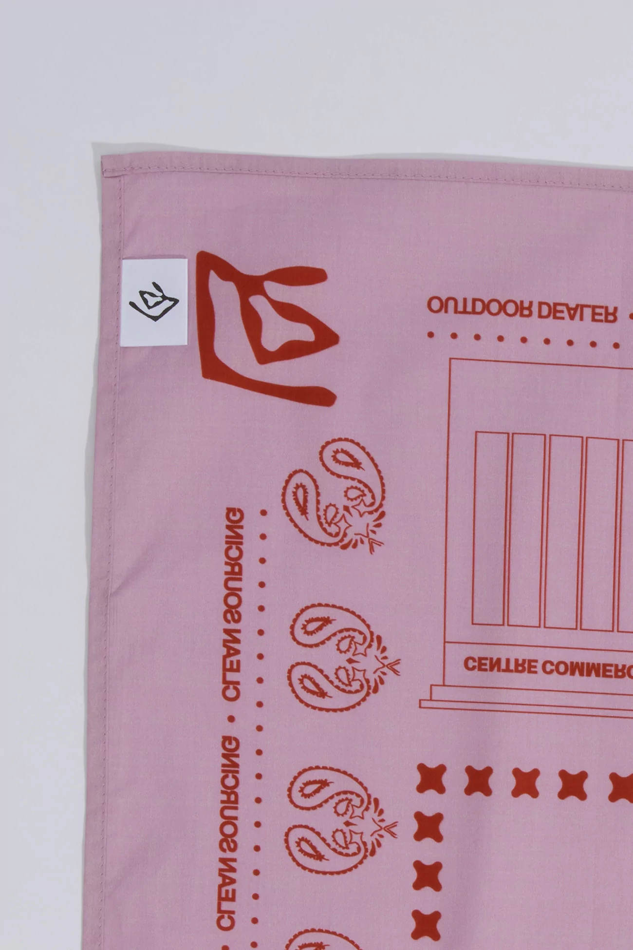 Organic Cotton Bandana Centre Commercial – Rose | Centre Commercial
