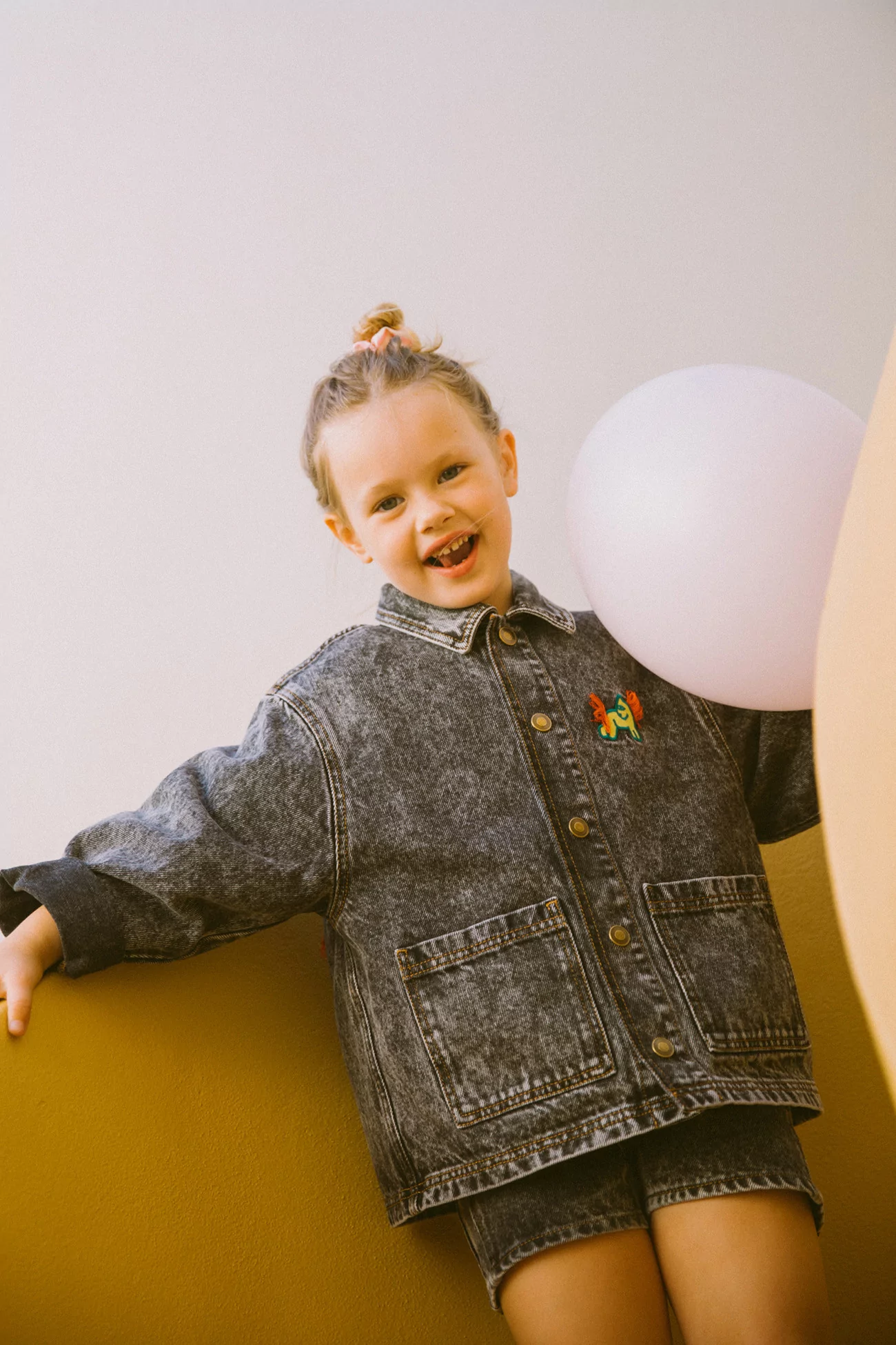 Big Crush Grey Denim Jacket Saudade Collection – Kids | Centre Commercial