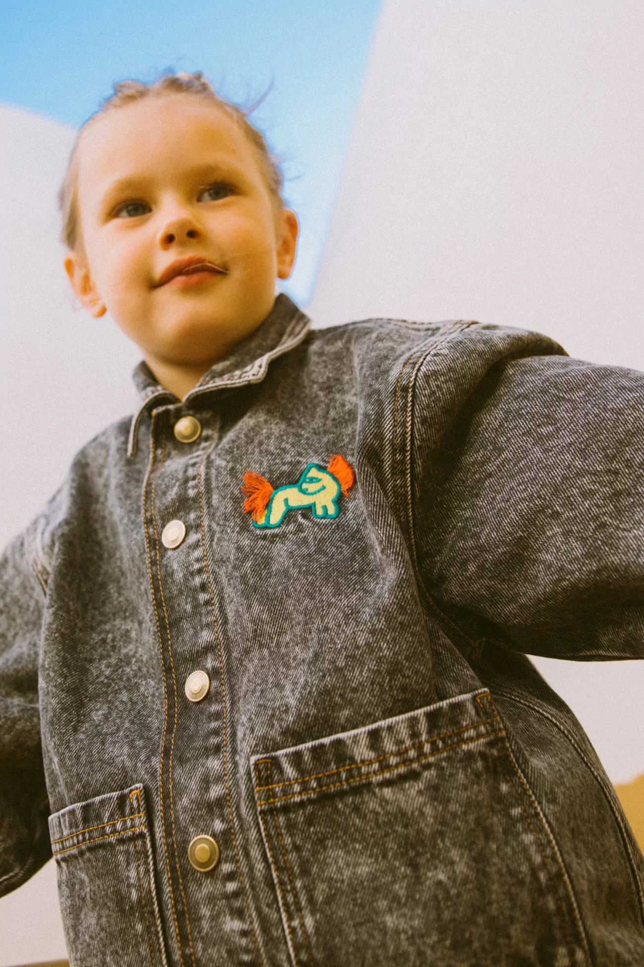 Big Crush Grey Denim Jacket Saudade Collection – Kids | Centre Commercial