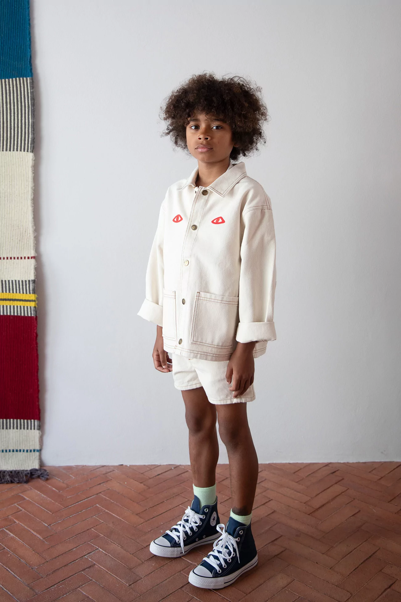 Big Crush Ecru Denim Jacket Saudade Collection – Kids | Centre Commercial