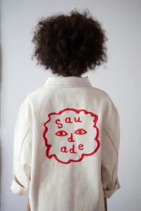 Big Crush Ecru Denim Jacket Saudade Collection – Kids | Centre Commercial