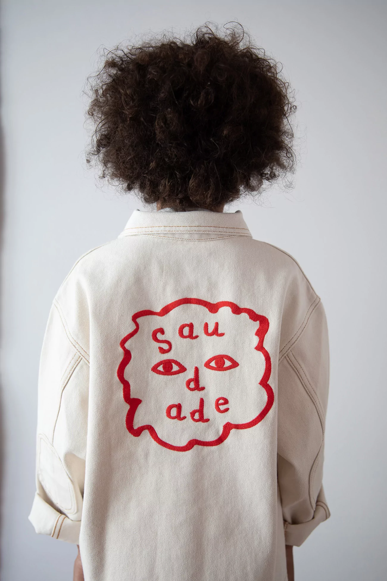 Big Crush Ecru Denim Jacket Saudade Collection – Kids | Centre Commercial