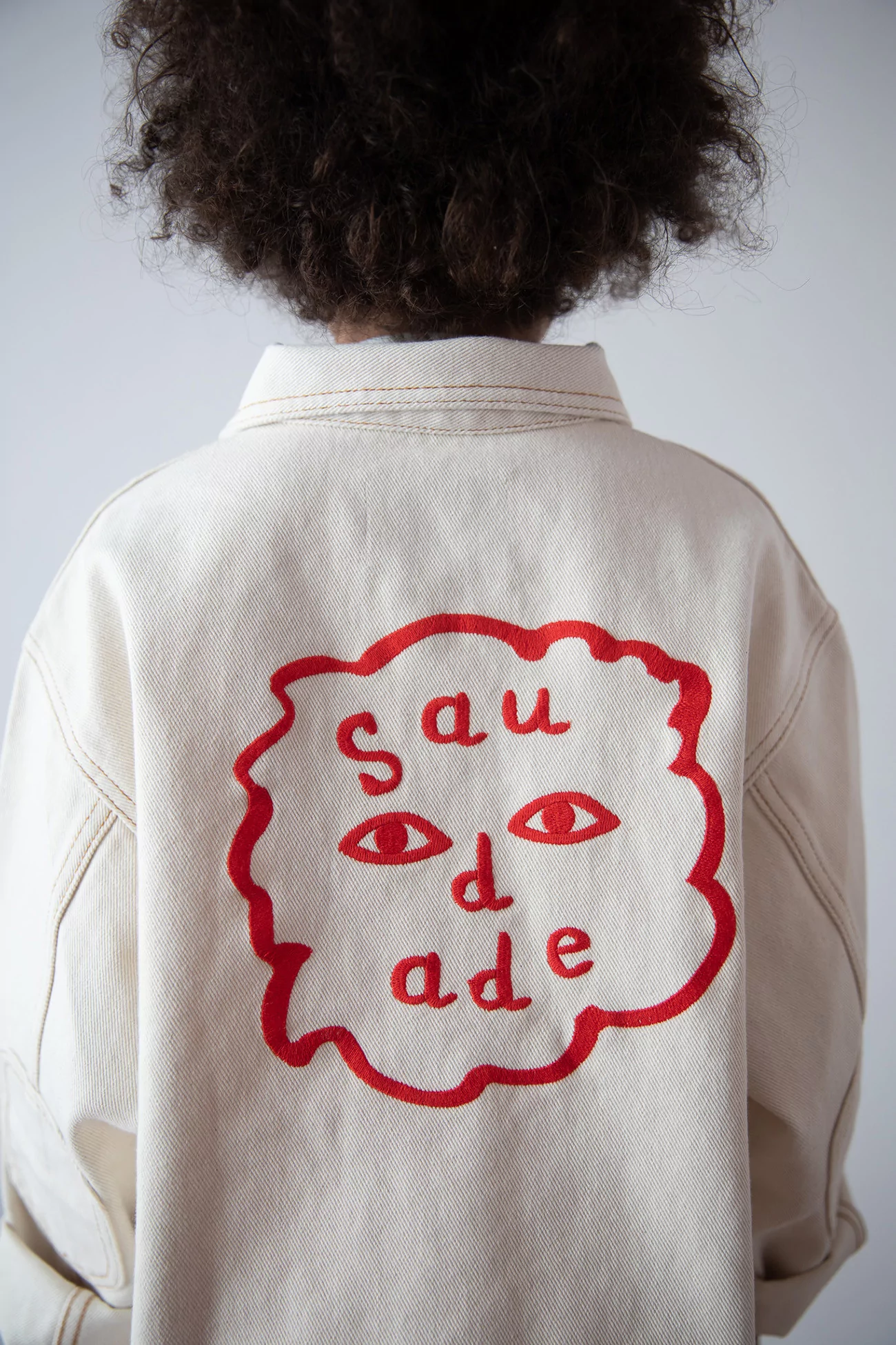Big Crush Ecru Denim Jacket Saudade Collection – Kids | Centre Commercial