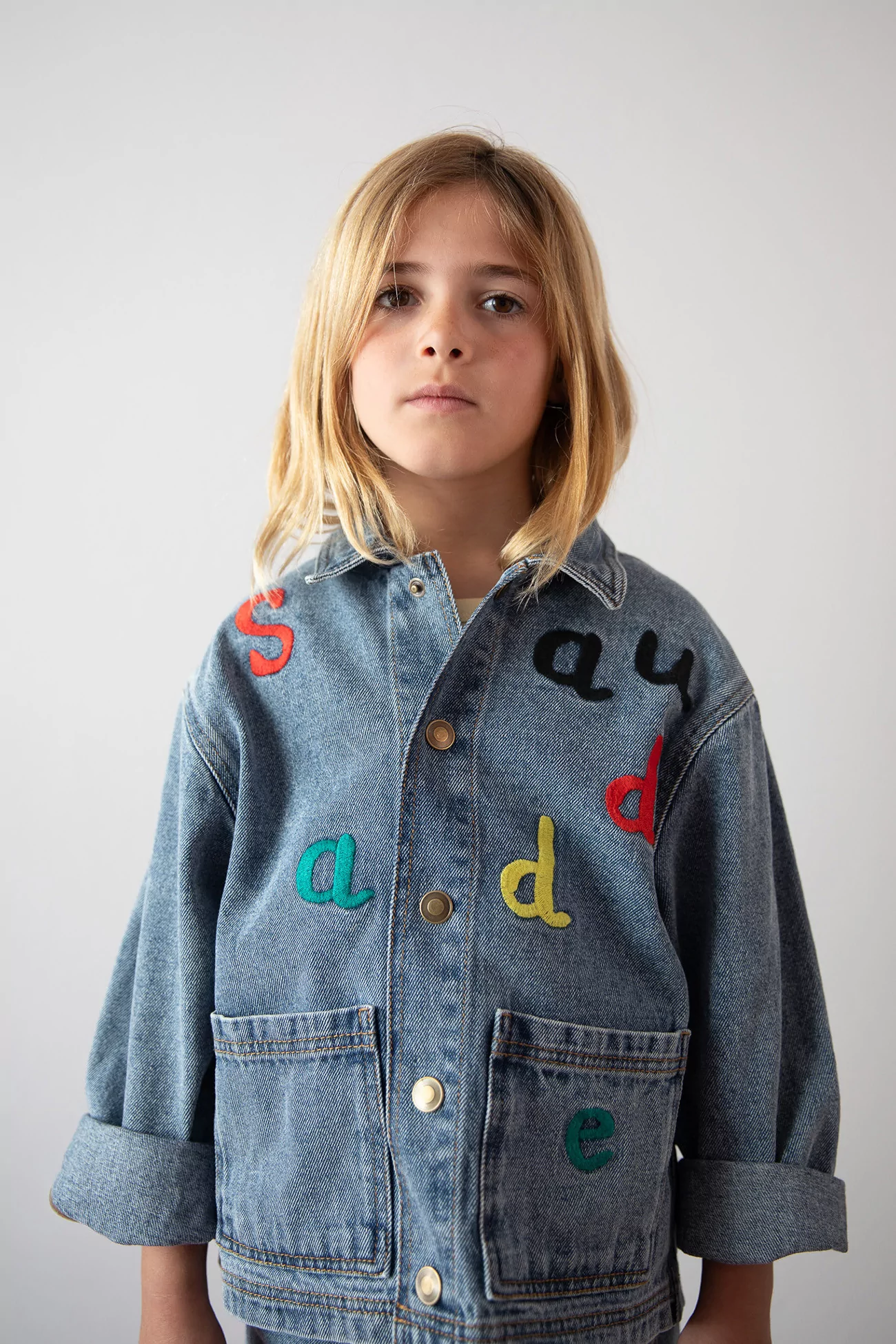 Big Crush Blue Denim Jacket Saudade Collection – Kids | Centre Commercial