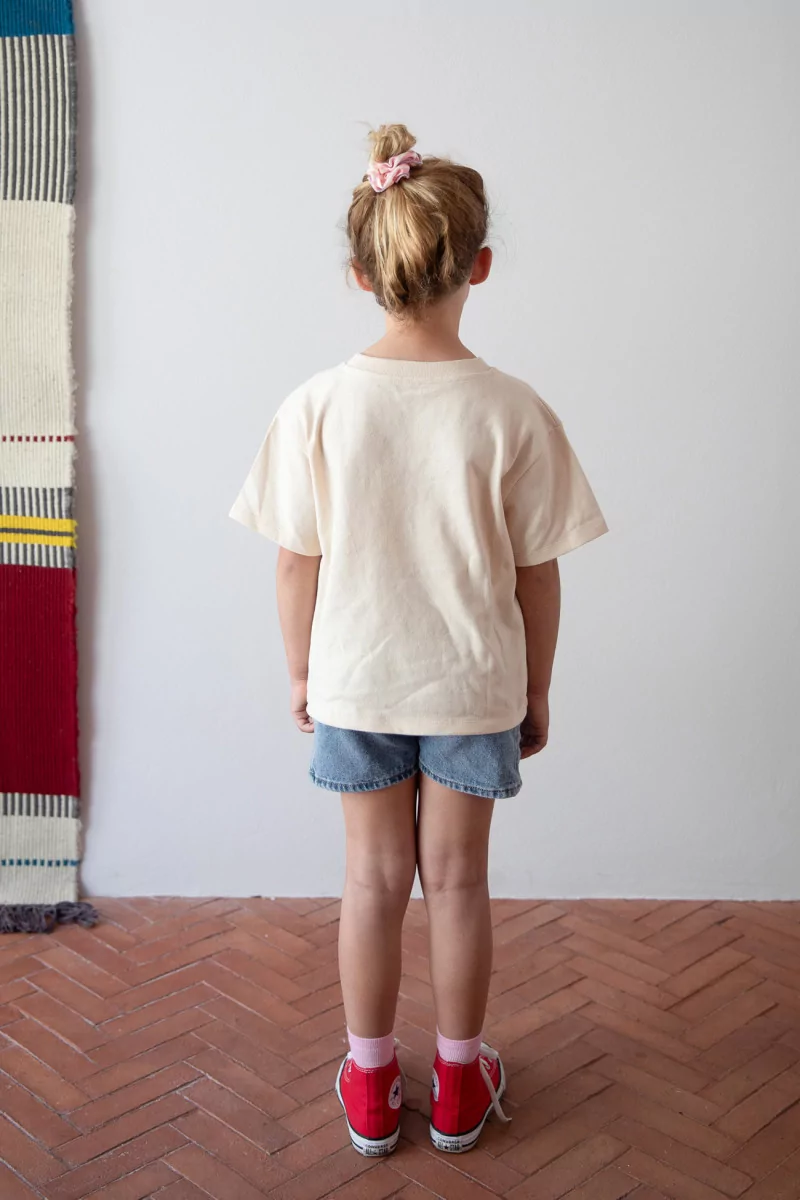 Big Crush Eyes Organic Cotton Kids T-shirt – Ecru | Centre Commercial