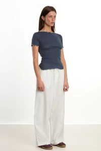 T-shirt Vein Coton Bio Baserange – Preston Blue | Centre Commercial