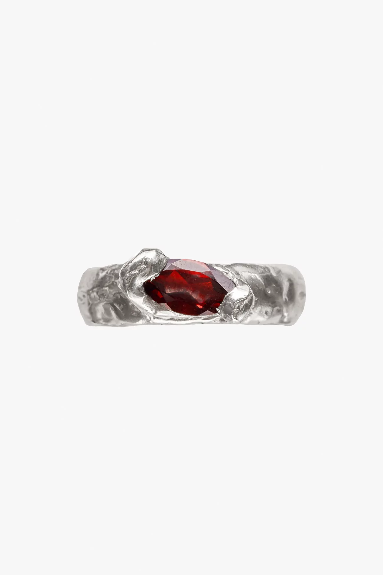 Simuero Enero Ring Red Garnet Silver 925 – Silver | Centre Commercial