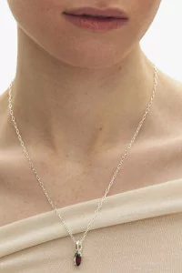 Collier Enero Simuero Grenat Argent 925 – Silver | Centre Commercial