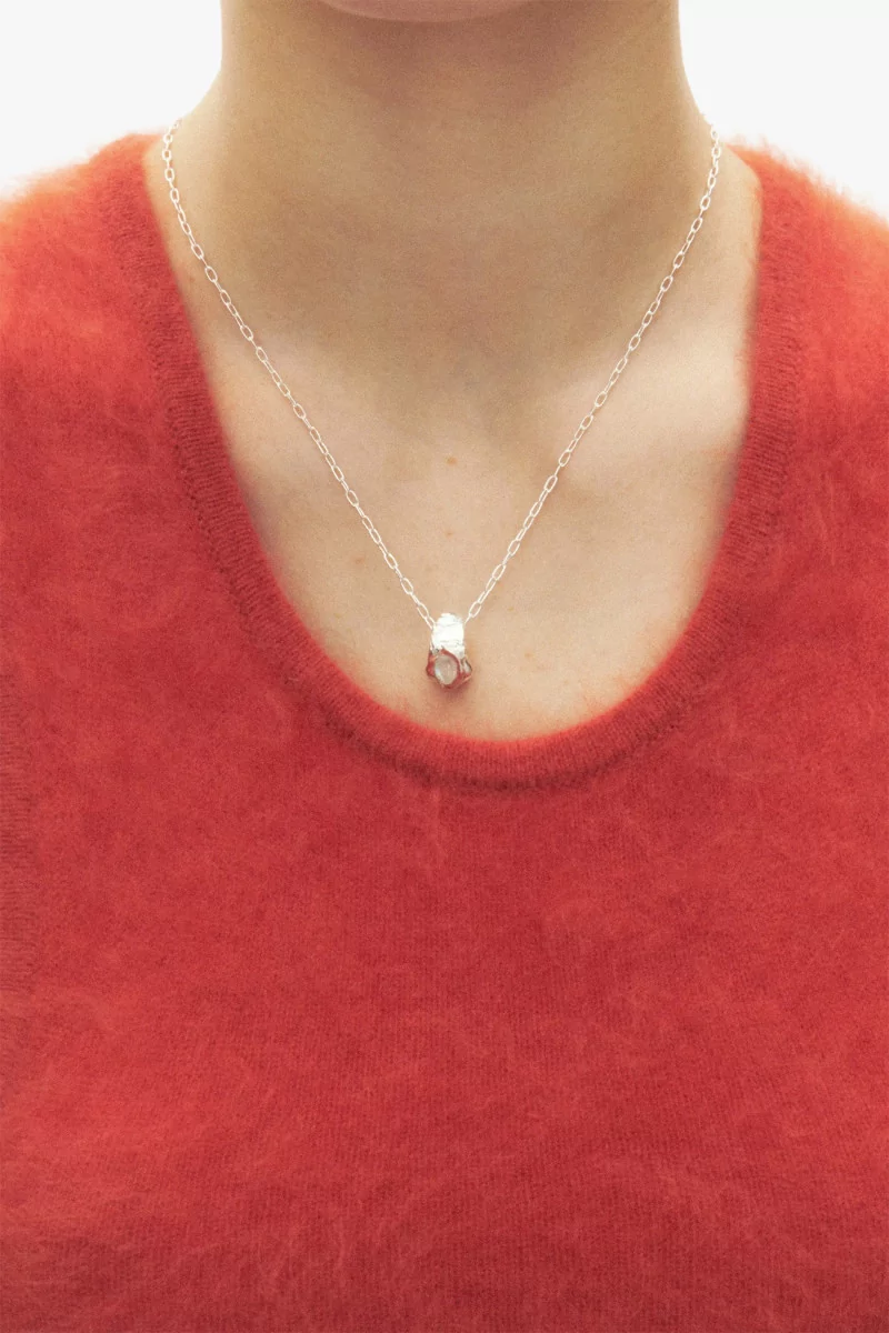Simuero Junio Silver 925 Moonstone Necklace – Silver | Centre Commercial