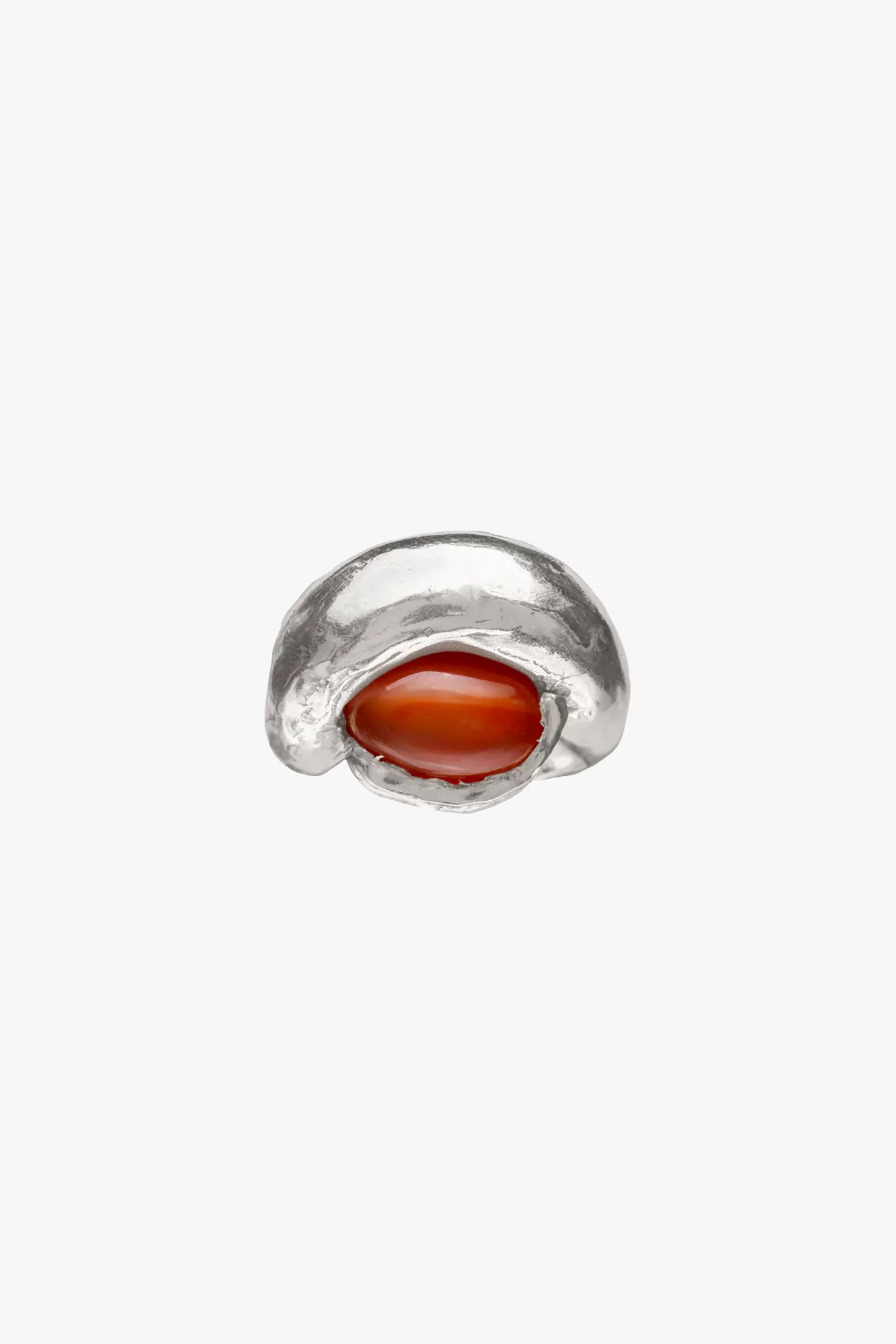 Simuero Agosto Agate Ring Recycled Silver 925 – Silver | Centre Commercial