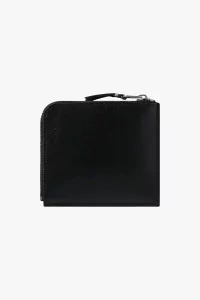 Silver Eyelet SA3100SE Leather Wallet – Black | Centre Commercial