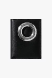 Silver Eyelet SA0641SE Bifold Wallet – Black | Centre Commercial