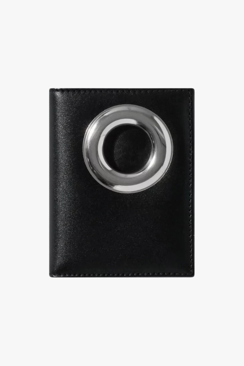 Silver Eyelet SA0641SE Bifold Wallet – Black | Centre Commercial