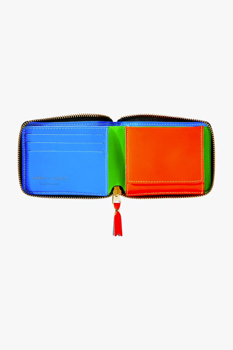 Super Fluo SA7100SF Zip Around Wallet – Green | Centre Commercial